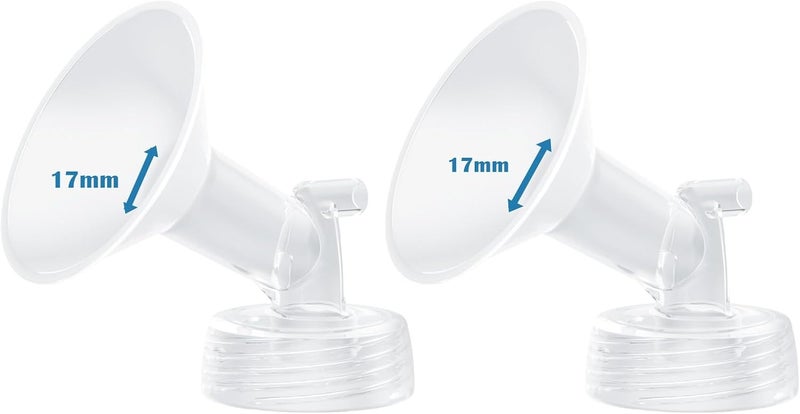 Hranio Breast Pump Parts Compatible with 17mm Spectra Flange 17mm Spectra Replacement Pump Parts s1 s2 (Flange 17mm 2 Pcs) - Image 1